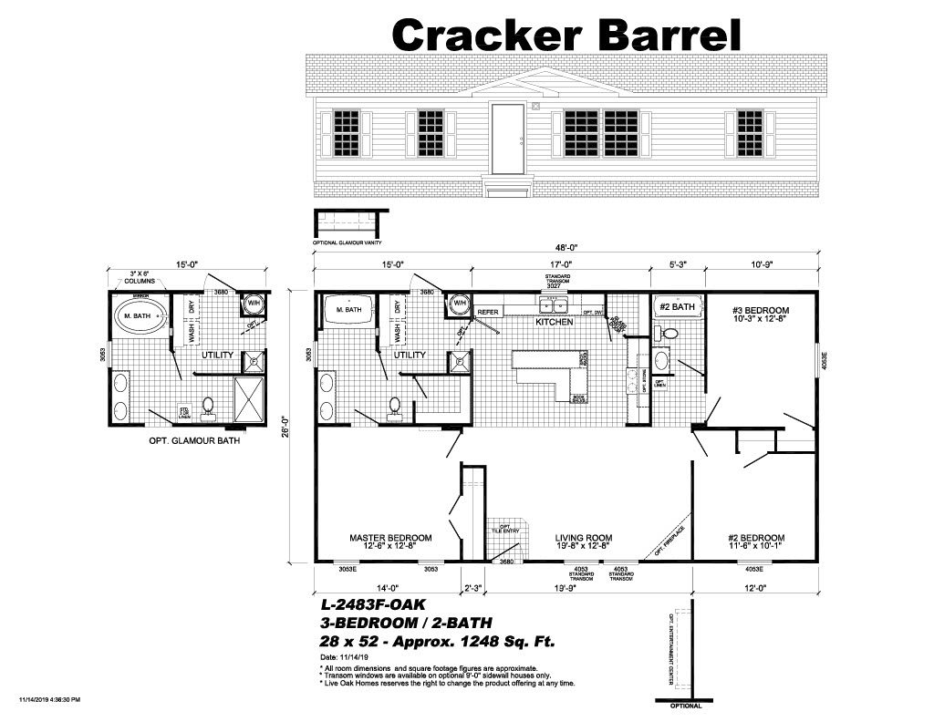 3 Bed / 2 Bath Sun Homes