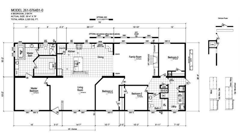 Champion Willow W0764B1 Floorplan