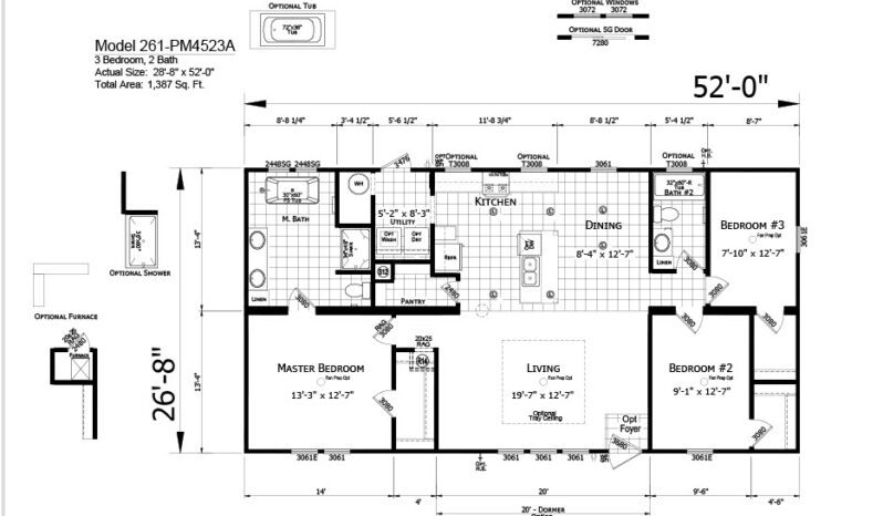 Champion Pine Manor PM4523A Floorplan