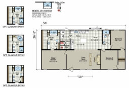 Champion Riverview R4563A Colored Floorplan