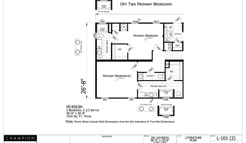 Champion Homes of Merit Community HC4563H full